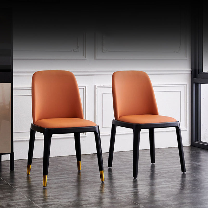 Modern Style Wood Side Dining Chairs Solid Leather Back Chair for Kitchen Clearhalo ' kitchen&dining_furn' 'Dining Chairs' 'Dining Tables & Seating' 'dining_chair' 'Furniture' 'furniture_dining_chair' 'Kitchen & Dining Furniture' 'kitchen' 4272125