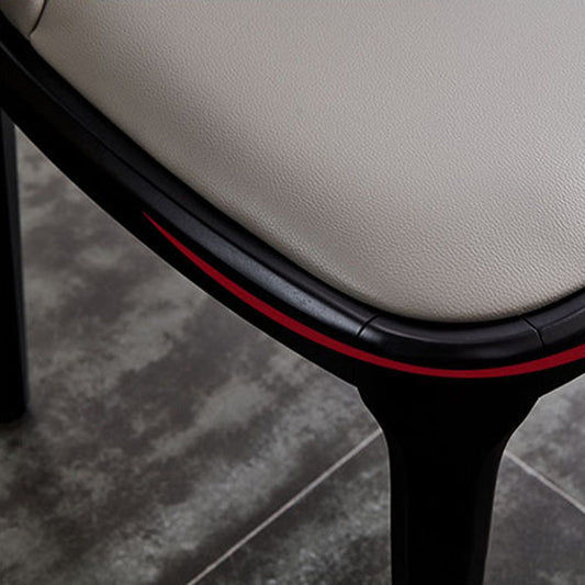 Modern Style Wood Side Dining Chairs Solid Leather Back Chair for Kitchen Clearhalo ' kitchen&dining_furn' 'Dining Chairs' 'Dining Tables & Seating' 'dining_chair' 'Furniture' 'furniture_dining_chair' 'Kitchen & Dining Furniture' 'kitchen' 4272132