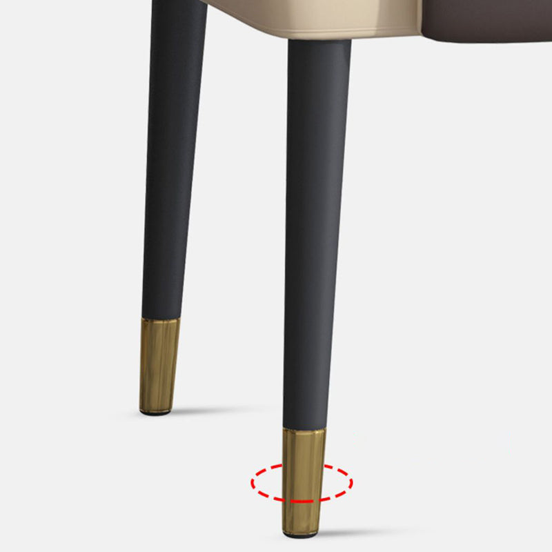 Scandinavian Style Leather Dining Chairs Armless Solid Back Chairs for Kitchen Clearhalo ' kitchen&dining_furn' 'Dining Chairs' 'Dining Tables & Seating' 'dining_chair' 'furn' 'furn_dining_chair' 'Furniture' 'furniture_dining_chair' 'Kitchen & Dining Furniture' 'kitchen' 4272149