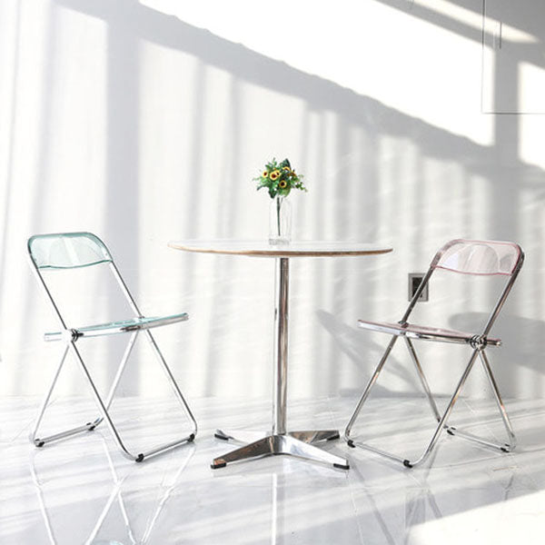 Industrial Style Plastic Dining Armless Chair Open Back Dining Side Chair Clearhalo ' kitchen&dining_furn' 'Dining Chairs' 'Dining Tables & Seating' 'dining_chair' 'furn' 'furn_dining_chair' 'Furniture' 'furniture_dining_chair' 'Kitchen & Dining Furniture' 'kitchen' 4272173