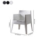 Scandinavian Style Arm Plastic Side Chairs Solid Back Dining Chair for Home Clearhalo ' kitchen&dining_furn' 'Dining Chairs' 'Dining Tables & Seating' 'dining_chair' 'furn' 'furn_dining_chair' 'Furniture' 'furniture_dining_chair' 'Kitchen & Dining Furniture' 'kitchen' 4272204