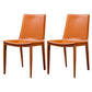 Contemporary Style Dining Chairs Armless Metal Side Chairs for Kitchen Orange 2 Piece Set Clearhalo ' kitchen&dining_furn' 'Dining Chairs' 'Dining Tables & Seating' 'dining_chair' 'furn' 'furn_dining_chair' 'Furniture' 'furniture_dining_chair' 'Kitchen & Dining Furniture' 'kitchen' 4272207