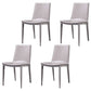 Contemporary Style Dining Chairs Armless Metal Side Chairs for Kitchen Gray-White 4 Piece Set Clearhalo ' kitchen&dining_furn' 'Dining Chairs' 'Dining Tables & Seating' 'dining_chair' 'furn' 'furn_dining_chair' 'Furniture' 'furniture_dining_chair' 'Kitchen & Dining Furniture' 'kitchen' 4272221