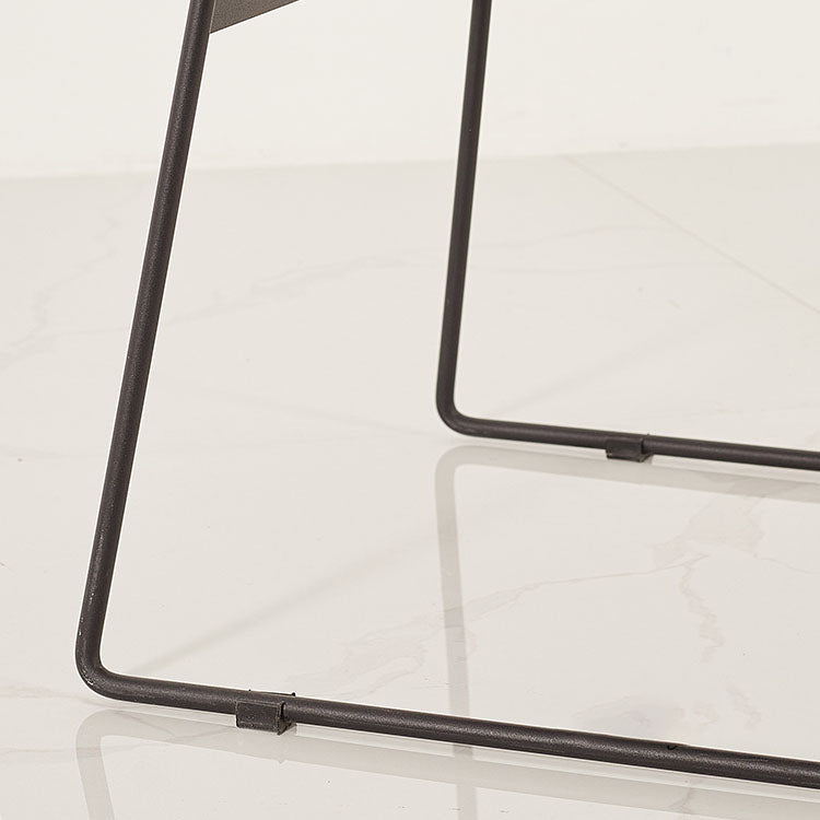 Contemporary Style Dining Chairs Kitchen Armless Side Chairs with Metal Legs (Set of 2) Clearhalo ' kitchen&dining_furn' 'Dining Chairs' 'Dining Tables & Seating' 'dining_chair' 'furn' 'furn_dining_chair' 'Furniture' 'furniture_dining_chair' 'Kitchen & Dining Furniture' 'kitchen' 4272290