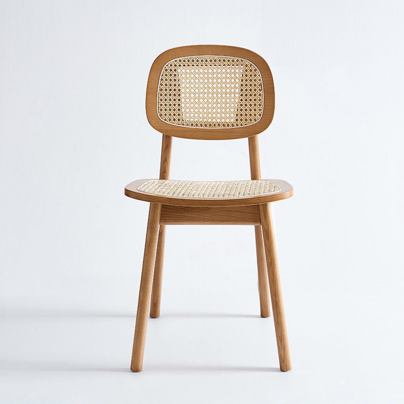 Contemporary Wood Dining Room Chair Cane Back Dining Chairs (Set of 2) Clearhalo ' kitchen&dining_furn' 'Dining Chairs' 'Dining Tables & Seating' 'dining_chair' 'furn' 'furn_dining_chair' 'Furniture' 'furniture_dining_chair' 'Kitchen & Dining Furniture' 'kitchen' 4272315