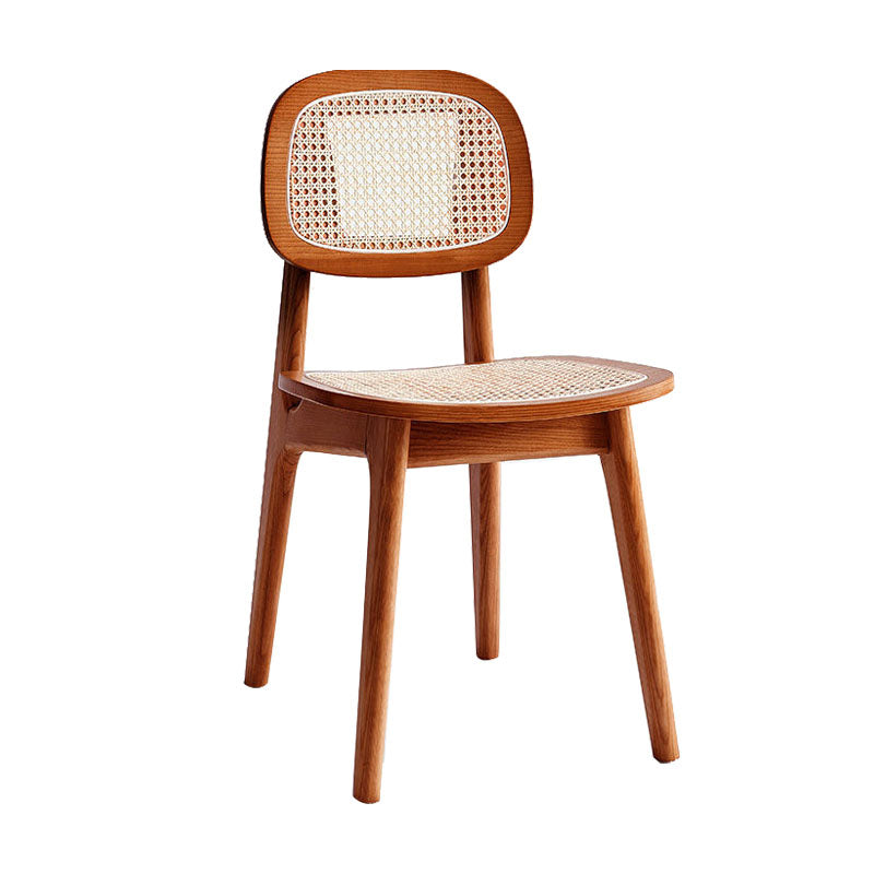 Contemporary Wood Dining Room Chair Cane Back Dining Chairs (Set of 2) Clearhalo ' kitchen&dining_furn' 'Dining Chairs' 'Dining Tables & Seating' 'dining_chair' 'furn' 'furn_dining_chair' 'Furniture' 'furniture_dining_chair' 'Kitchen & Dining Furniture' 'kitchen' 4272316