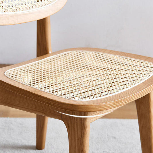 Contemporary Wood Dining Room Chair Cane Back Dining Chairs (Set of 2) Clearhalo ' kitchen&dining_furn' 'Dining Chairs' 'Dining Tables & Seating' 'dining_chair' 'furn' 'furn_dining_chair' 'Furniture' 'furniture_dining_chair' 'Kitchen & Dining Furniture' 'kitchen' 4272319