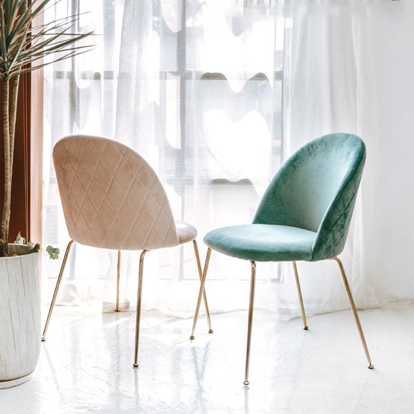 Nordic Style Metal Dining Chairs Dining Side Armless Chair for Kitchen Clearhalo ' kitchen&dining_furn' 'Dining Chairs' 'Dining Tables & Seating' 'dining_chair' 'furn' 'furn_dining_chair' 'Furniture' 'furniture_dining_chair' 'Kitchen & Dining Furniture' 'kitchen' 4272325