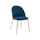 Nordic Style Metal Dining Chairs Dining Side Armless Chair for Kitchen Dark Blue 1 Piece Clearhalo ' kitchen&dining_furn' 'Dining Chairs' 'Dining Tables & Seating' 'dining_chair' 'furn' 'furn_dining_chair' 'Furniture' 'furniture_dining_chair' 'Kitchen & Dining Furniture' 'kitchen' 4272328