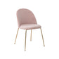 Nordic Style Metal Dining Chairs Dining Side Armless Chair for Kitchen Light Pink 1 Piece Clearhalo ' kitchen&dining_furn' 'Dining Chairs' 'Dining Tables & Seating' 'dining_chair' 'furn' 'furn_dining_chair' 'Furniture' 'furniture_dining_chair' 'Kitchen & Dining Furniture' 'kitchen' 4272334