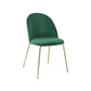 Nordic Style Metal Dining Chairs Dining Side Armless Chair for Kitchen Blackish Green 1 Piece Clearhalo ' kitchen&dining_furn' 'Dining Chairs' 'Dining Tables & Seating' 'dining_chair' 'furn' 'furn_dining_chair' 'Furniture' 'furniture_dining_chair' 'Kitchen & Dining Furniture' 'kitchen' 4272341