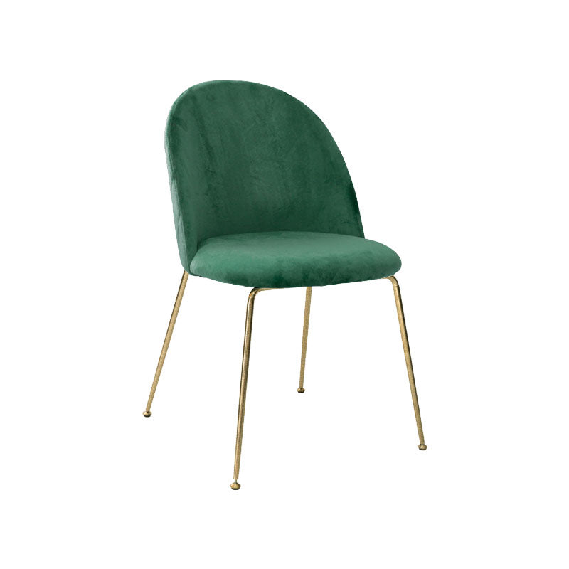 Nordic Style Metal Dining Chairs Dining Side Armless Chair for Kitchen Blackish Green 1 Piece Clearhalo ' kitchen&dining_furn' 'Dining Chairs' 'Dining Tables & Seating' 'dining_chair' 'furn' 'furn_dining_chair' 'Furniture' 'furniture_dining_chair' 'Kitchen & Dining Furniture' 'kitchen' 4272341