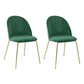 Nordic Style Metal Dining Chairs Dining Side Armless Chair for Kitchen Blackish Green 2 Piece Set Clearhalo ' kitchen&dining_furn' 'Dining Chairs' 'Dining Tables & Seating' 'dining_chair' 'furn' 'furn_dining_chair' 'Furniture' 'furniture_dining_chair' 'Kitchen & Dining Furniture' 'kitchen' 4272343