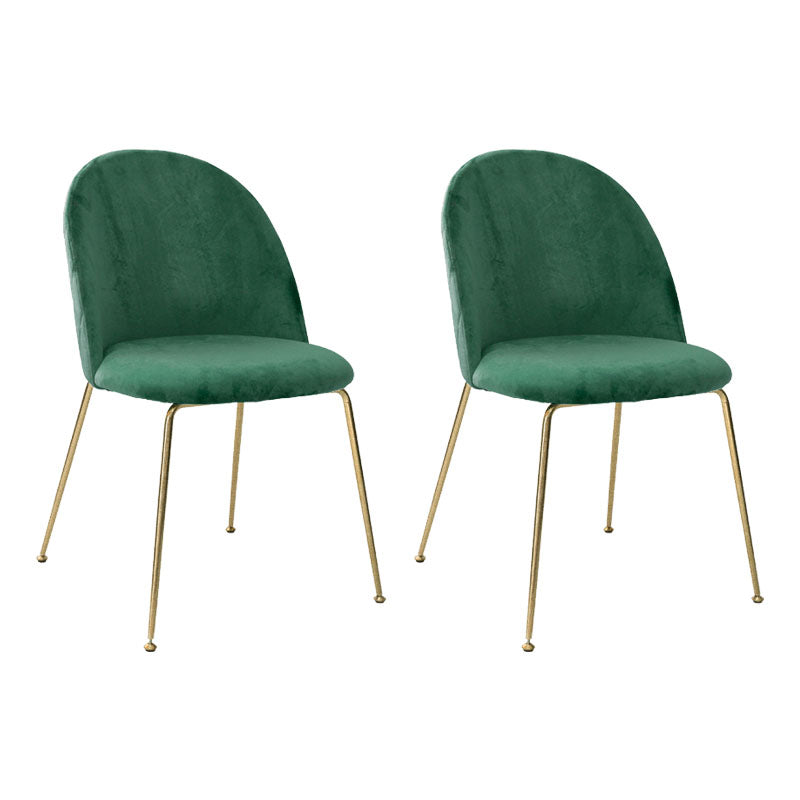 Nordic Style Metal Dining Chairs Dining Side Armless Chair for Kitchen Blackish Green 2 Piece Set Clearhalo ' kitchen&dining_furn' 'Dining Chairs' 'Dining Tables & Seating' 'dining_chair' 'furn' 'furn_dining_chair' 'Furniture' 'furniture_dining_chair' 'Kitchen & Dining Furniture' 'kitchen' 4272343
