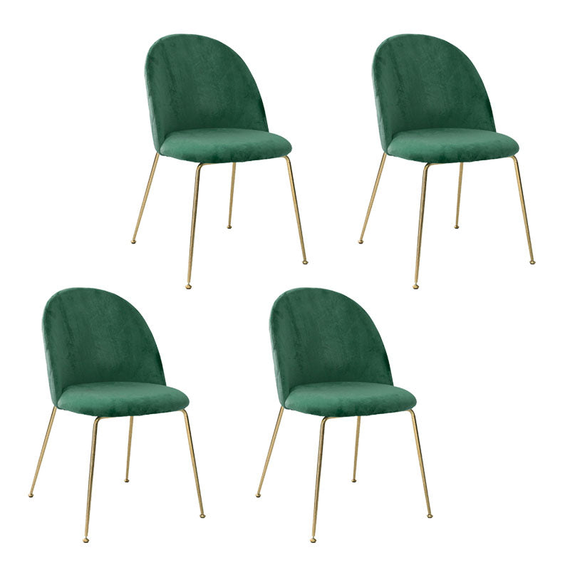 Nordic Style Metal Dining Chairs Dining Side Armless Chair for Kitchen Blackish Green 4 Piece Set Clearhalo ' kitchen&dining_furn' 'Dining Chairs' 'Dining Tables & Seating' 'dining_chair' 'furn' 'furn_dining_chair' 'Furniture' 'furniture_dining_chair' 'Kitchen & Dining Furniture' 'kitchen' 4272344