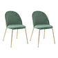 Nordic Style Metal Dining Chairs Dining Side Armless Chair for Kitchen Turquoise 2 Piece Set Clearhalo ' kitchen&dining_furn' 'Dining Chairs' 'Dining Tables & Seating' 'dining_chair' 'furn' 'furn_dining_chair' 'Furniture' 'furniture_dining_chair' 'Kitchen & Dining Furniture' 'kitchen' 4272346