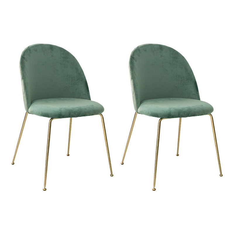 Nordic Style Metal Dining Chairs Dining Side Armless Chair for Kitchen Turquoise 2 Piece Set Clearhalo ' kitchen&dining_furn' 'Dining Chairs' 'Dining Tables & Seating' 'dining_chair' 'furn' 'furn_dining_chair' 'Furniture' 'furniture_dining_chair' 'Kitchen & Dining Furniture' 'kitchen' 4272346