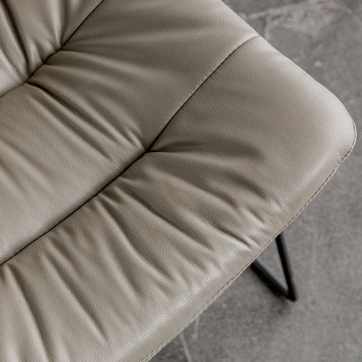 Contemporary Style Kitchen Chairs Dining Armless Side Chair with Metal Legs Clearhalo ' kitchen&dining_furn' 'Dining Chairs' 'Dining Tables & Seating' 'dining_chair' 'furn' 'furn_dining_chair' 'Furniture' 'furniture_dining_chair' 'Kitchen & Dining Furniture' 'kitchen' 4272365