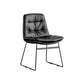 Contemporary Style Kitchen Chairs Dining Armless Side Chair with Metal Legs Black 1 Piece Clearhalo ' kitchen&dining_furn' 'Dining Chairs' 'Dining Tables & Seating' 'dining_chair' 'furn' 'furn_dining_chair' 'Furniture' 'furniture_dining_chair' 'Kitchen & Dining Furniture' 'kitchen' 4272370