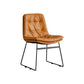 Contemporary Style Kitchen Chairs Dining Armless Side Chair with Metal Legs Orange 1 Piece Clearhalo ' kitchen&dining_furn' 'Dining Chairs' 'Dining Tables & Seating' 'dining_chair' 'furn' 'furn_dining_chair' 'Furniture' 'furniture_dining_chair' 'Kitchen & Dining Furniture' 'kitchen' 4272385
