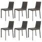 Contemporary Style Kitchen Chairs Dining Armless Side Chairs with Metal Legs Grey 6 Piece Set Clearhalo ' kitchen&dining_furn' 'Dining Chairs' 'Dining Tables & Seating' 'dining_chair' 'furn' 'furn_dining_chair' 'Furniture' 'furniture_dining_chair' 'Kitchen & Dining Furniture' 'kitchen' 4272406
