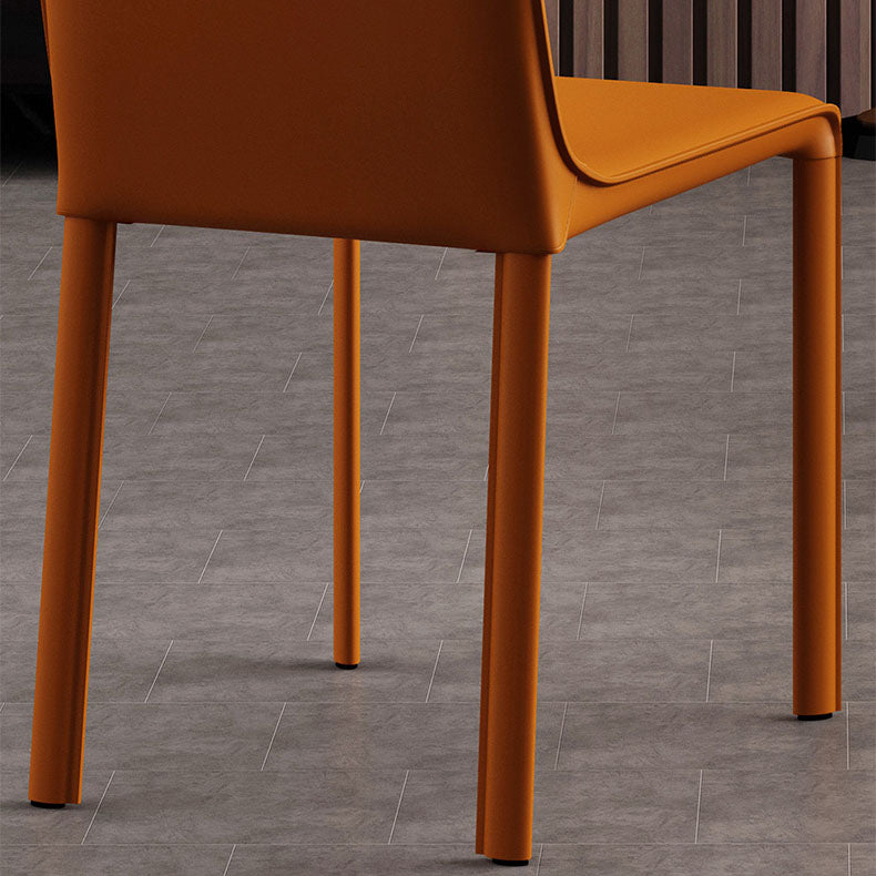 Contemporary Style Kitchen Chairs Dining Armless Side Chairs with Metal Legs Clearhalo ' kitchen&dining_furn' 'Dining Chairs' 'Dining Tables & Seating' 'dining_chair' 'furn' 'furn_dining_chair' 'Furniture' 'furniture_dining_chair' 'Kitchen & Dining Furniture' 'kitchen' 4272412