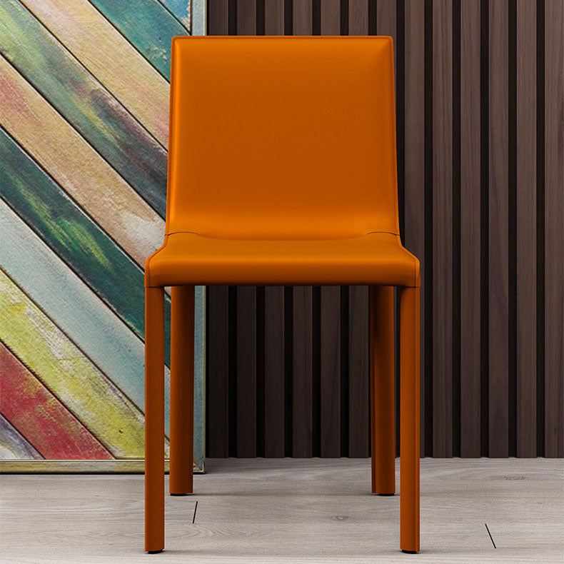 Contemporary Style Kitchen Chairs Dining Armless Side Chairs with Metal Legs Clearhalo ' kitchen&dining_furn' 'Dining Chairs' 'Dining Tables & Seating' 'dining_chair' 'furn' 'furn_dining_chair' 'Furniture' 'furniture_dining_chair' 'Kitchen & Dining Furniture' 'kitchen' 4272419