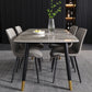 Contemporary Style Dining Chairs Kitchen Armless Side Chair with Metal Legs (Set of 2) Clearhalo ' kitchen&dining_furn' 'Dining Chairs' 'Dining Tables & Seating' 'dining_chair' 'furn' 'furn_dining_chair' 'Furniture' 'furniture_dining_chair' 'Kitchen & Dining Furniture' 'kitchen' 4272426