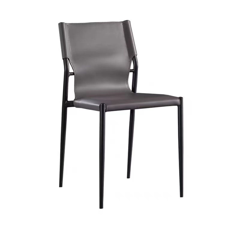 Contemporary Style Dining Chairs Kitchen Armless Side Chair with Metal Legs Clearhalo ' kitchen&dining_furn' 'Dining Chairs' 'Dining Tables & Seating' 'dining_chair' 'furn' 'furn_dining_chair' 'Furniture' 'furniture_dining_chair' 'Kitchen & Dining Furniture' 'kitchen' 4272443