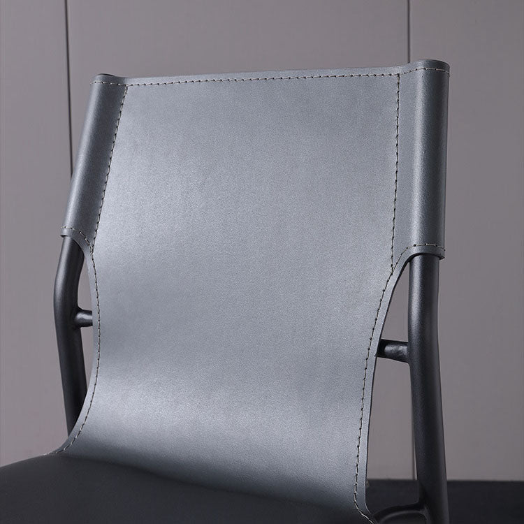 Contemporary Style Dining Chairs Kitchen Armless Side Chair with Metal Legs Clearhalo ' kitchen&dining_furn' 'Dining Chairs' 'Dining Tables & Seating' 'dining_chair' 'furn' 'furn_dining_chair' 'Furniture' 'furniture_dining_chair' 'Kitchen & Dining Furniture' 'kitchen' 4272445