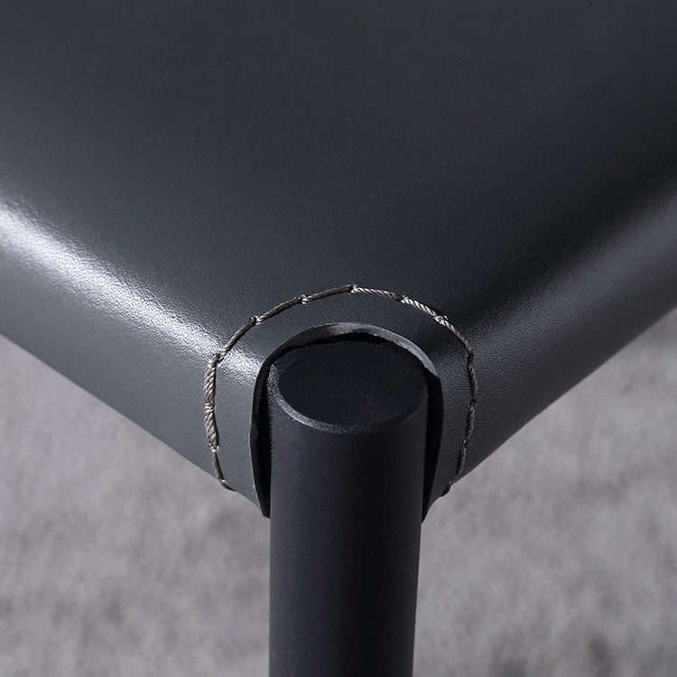 Contemporary Style Dining Chairs Kitchen Armless Side Chair with Metal Legs Clearhalo ' kitchen&dining_furn' 'Dining Chairs' 'Dining Tables & Seating' 'dining_chair' 'furn' 'furn_dining_chair' 'Furniture' 'furniture_dining_chair' 'Kitchen & Dining Furniture' 'kitchen' 4272447