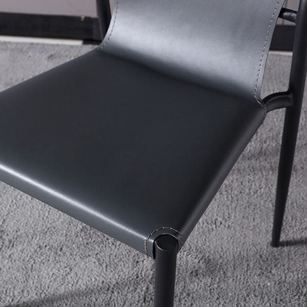 Contemporary Style Dining Chairs Kitchen Armless Side Chair with Metal Legs Clearhalo ' kitchen&dining_furn' 'Dining Chairs' 'Dining Tables & Seating' 'dining_chair' 'furn' 'furn_dining_chair' 'Furniture' 'furniture_dining_chair' 'Kitchen & Dining Furniture' 'kitchen' 4272449