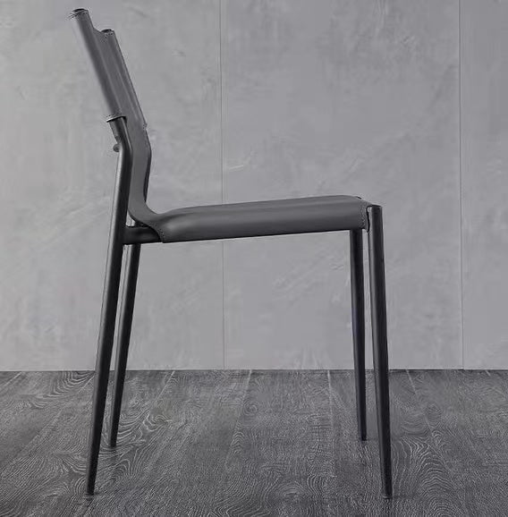 Contemporary Style Dining Chairs Kitchen Armless Side Chair with Metal Legs Clearhalo ' kitchen&dining_furn' 'Dining Chairs' 'Dining Tables & Seating' 'dining_chair' 'furn' 'furn_dining_chair' 'Furniture' 'furniture_dining_chair' 'Kitchen & Dining Furniture' 'kitchen' 4272454