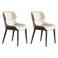 Contemporary Metal Dining Arm Chair Wingback Chair for Home Use (Set of 2) Gray-White Clearhalo ' kitchen&dining_furn' 'Dining Chairs' 'Dining Tables & Seating' 'dining_chair' 'furn' 'furn_dining_chair' 'Furniture' 'furniture_dining_chair' 'Kitchen & Dining Furniture' 'kitchen' 4272458