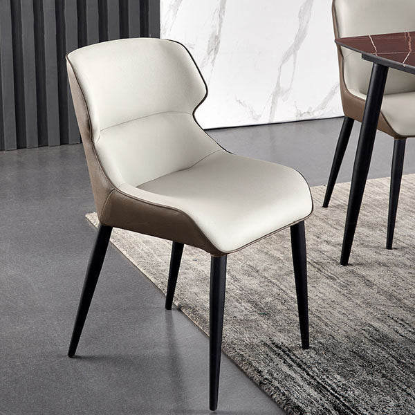 Contemporary Metal Dining Arm Chair Wingback Chair for Home Use (Set of 2) Clearhalo ' kitchen&dining_furn' 'Dining Chairs' 'Dining Tables & Seating' 'dining_chair' 'furn' 'furn_dining_chair' 'Furniture' 'furniture_dining_chair' 'Kitchen & Dining Furniture' 'kitchen' 4272461