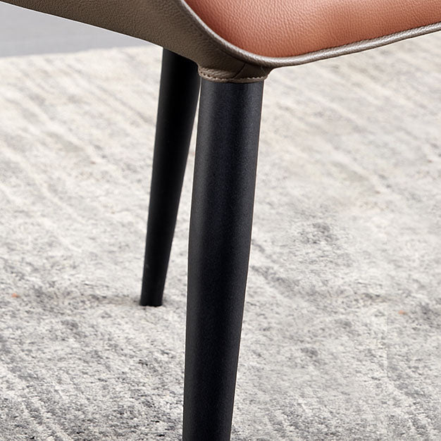 Contemporary Metal Dining Arm Chair Wingback Chair for Home Use (Set of 2) Clearhalo ' kitchen&dining_furn' 'Dining Chairs' 'Dining Tables & Seating' 'dining_chair' 'furn' 'furn_dining_chair' 'Furniture' 'furniture_dining_chair' 'Kitchen & Dining Furniture' 'kitchen' 4272466