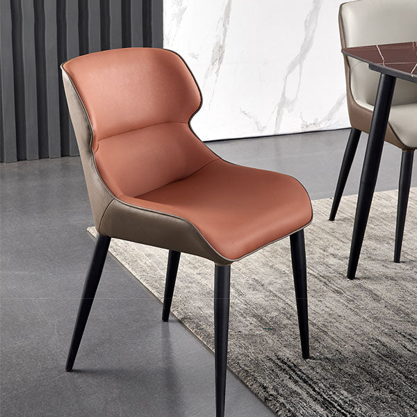 Contemporary Metal Dining Arm Chair Wingback Chair for Home Use (Set of 2) Clearhalo ' kitchen&dining_furn' 'Dining Chairs' 'Dining Tables & Seating' 'dining_chair' 'furn' 'furn_dining_chair' 'Furniture' 'furniture_dining_chair' 'Kitchen & Dining Furniture' 'kitchen' 4272467