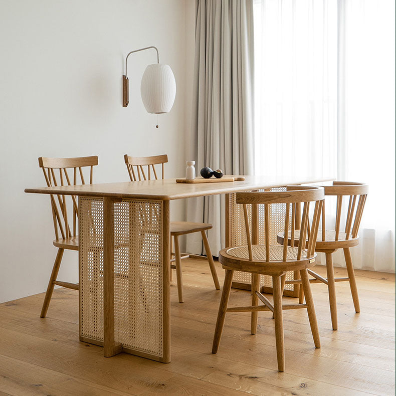 Traditional Wood Dining Armless Chairs Windsor Back Side Chair for Home Use Clearhalo ' kitchen&dining_furn' 'Dining Chairs' 'Dining Tables & Seating' 'dining_chair' 'furn' 'furn_dining_chair' 'Furniture' 'furniture_dining_chair' 'Kitchen & Dining Furniture' 'kitchen' 4272472