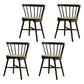 Traditional Wood Dining Armless Chairs Windsor Back Side Chair for Home Use Black 4 Piece Set Clearhalo ' kitchen&dining_furn' 'Dining Chairs' 'Dining Tables & Seating' 'dining_chair' 'furn' 'furn_dining_chair' 'Furniture' 'furniture_dining_chair' 'Kitchen & Dining Furniture' 'kitchen' 4272475