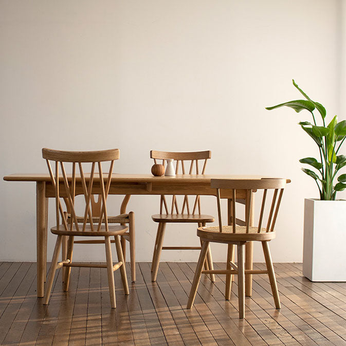 Traditional Wood Dining Armless Chairs Windsor Back Side Chair for Home Use Clearhalo ' kitchen&dining_furn' 'Dining Chairs' 'Dining Tables & Seating' 'dining_chair' 'furn' 'furn_dining_chair' 'Furniture' 'furniture_dining_chair' 'Kitchen & Dining Furniture' 'kitchen' 4272485