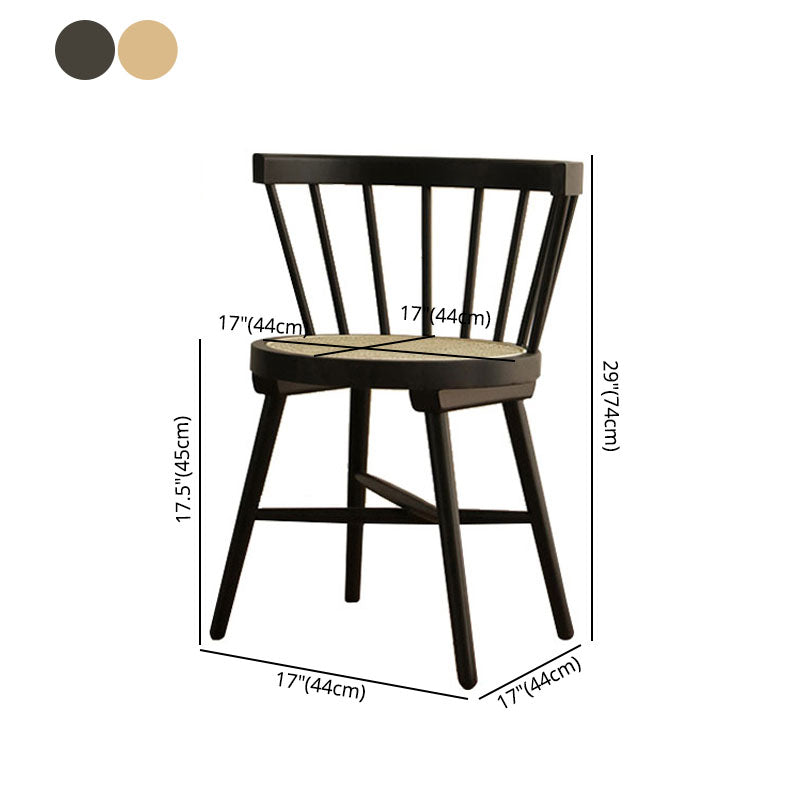 Traditional Wood Dining Armless Chairs Windsor Back Side Chair for Home Use Clearhalo ' kitchen&dining_furn' 'Dining Chairs' 'Dining Tables & Seating' 'dining_chair' 'furn' 'furn_dining_chair' 'Furniture' 'furniture_dining_chair' 'Kitchen & Dining Furniture' 'kitchen' 4272489
