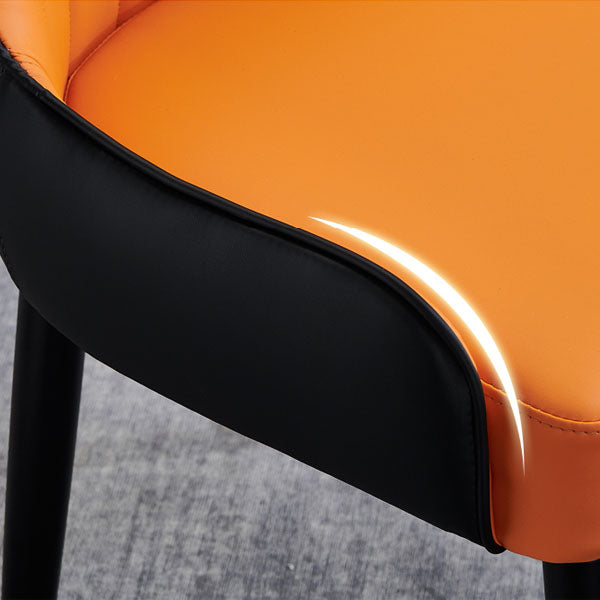 Glam Wood Dining Arm Chairs Leather Dining Chairs for Home Use (Set of 2) Clearhalo ' kitchen&dining_furn' 'Dining Chairs' 'Dining Tables & Seating' 'dining_chair' 'furn' 'furn_dining_chair' 'Furniture' 'furniture_dining_chair' 'Kitchen & Dining Furniture' 'kitchen' 4272515