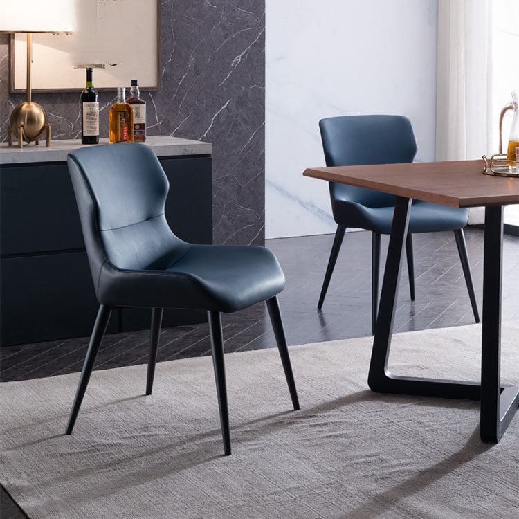 Contemporary Style Metal Chair Wingback Arm Kitchen Dining Room Chairs Clearhalo ' kitchen&dining_furn' 'Dining Chairs' 'Dining Tables & Seating' 'dining_chair' 'furn' 'furn_dining_chair' 'Furniture' 'furniture_dining_chair' 'Kitchen & Dining Furniture' 'kitchen' 4272526