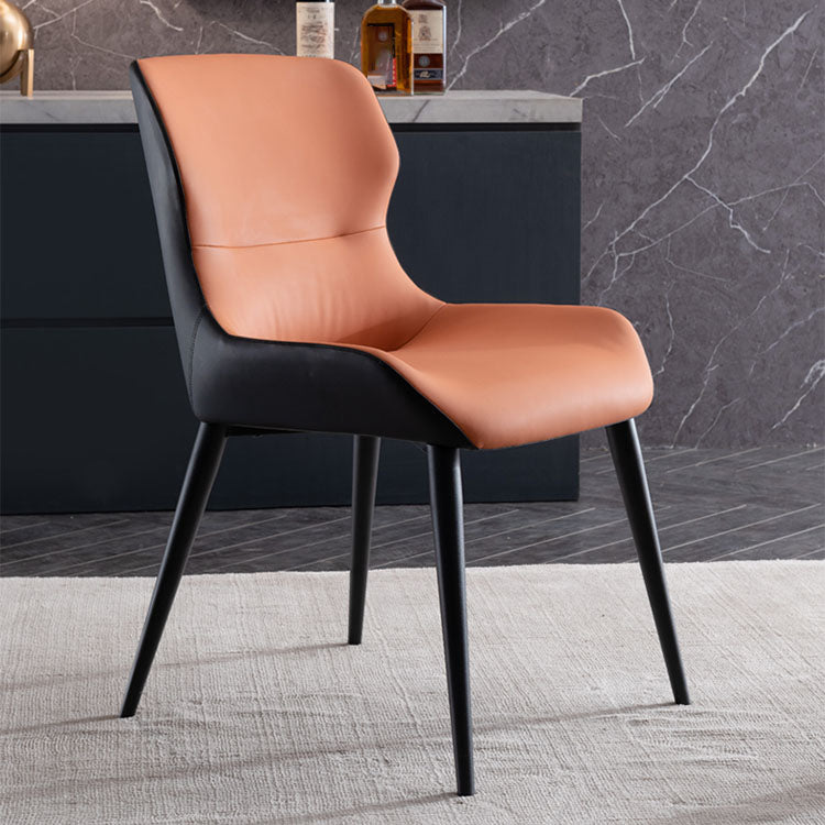 Contemporary Style Metal Chair Wingback Arm Kitchen Dining Room Chairs Clearhalo ' kitchen&dining_furn' 'Dining Chairs' 'Dining Tables & Seating' 'dining_chair' 'furn' 'furn_dining_chair' 'Furniture' 'furniture_dining_chair' 'Kitchen & Dining Furniture' 'kitchen' 4272528