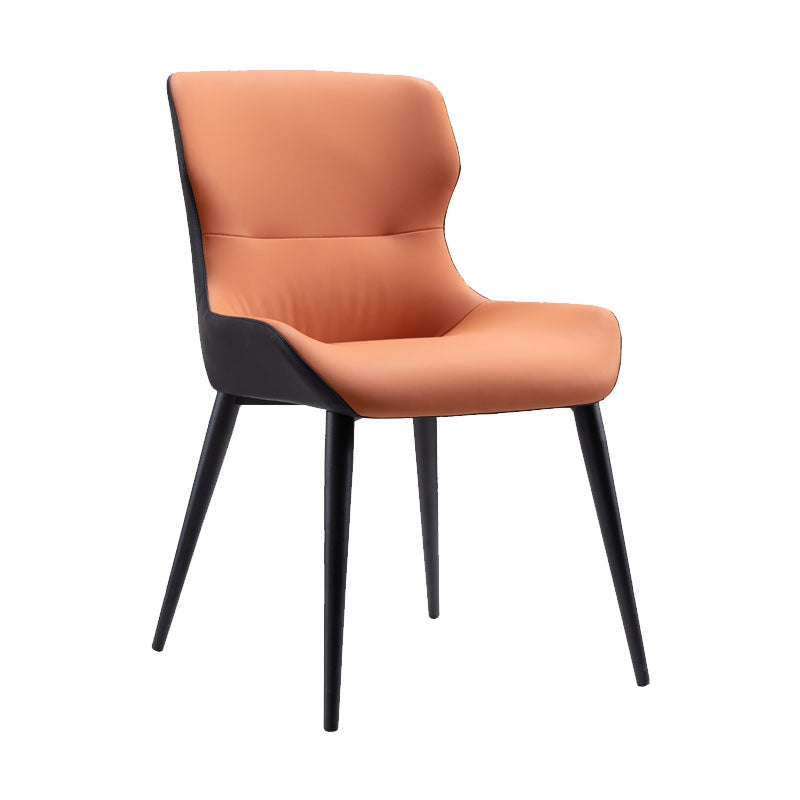 Contemporary Style Metal Chair Wingback Arm Kitchen Dining Room Chairs Clearhalo ' kitchen&dining_furn' 'Dining Chairs' 'Dining Tables & Seating' 'dining_chair' 'furn' 'furn_dining_chair' 'Furniture' 'furniture_dining_chair' 'Kitchen & Dining Furniture' 'kitchen' 4272530