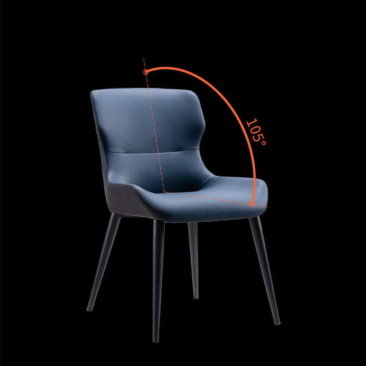 Contemporary Style Metal Chair Wingback Arm Kitchen Dining Room Chairs Clearhalo ' kitchen&dining_furn' 'Dining Chairs' 'Dining Tables & Seating' 'dining_chair' 'furn' 'furn_dining_chair' 'Furniture' 'furniture_dining_chair' 'Kitchen & Dining Furniture' 'kitchen' 4272535