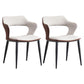 Open Back Dining Arm Chairs Upholstered Dining Armchairs with Metal Legs (Set of 2) Light Gray Clearhalo ' kitchen&dining_furn' 'Dining Chairs' 'Dining Tables & Seating' 'dining_chair' 'furn' 'furn_dining_chair' 'Furniture' 'furniture_dining_chair' 'Kitchen & Dining Furniture' 'kitchen' 4272541