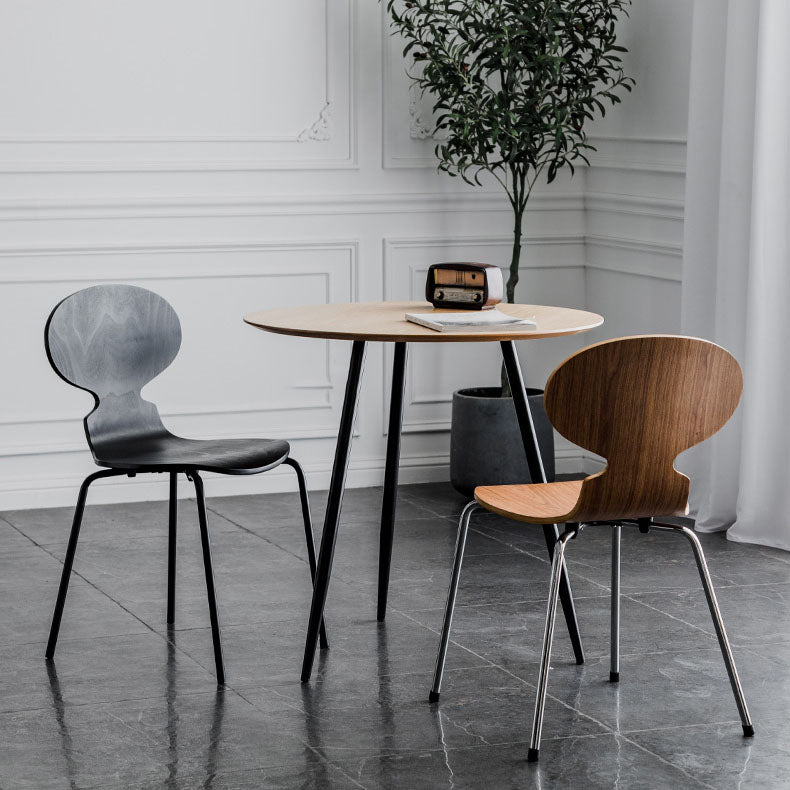 Contemporary Style Dining Chair Armless Side Chair with Metal Legs for Kitchen Clearhalo ' kitchen&dining_furn' 'Dining Chairs' 'Dining Tables & Seating' 'dining_chair' 'furn' 'furn_dining_chair' 'Furniture' 'furniture_dining_chair' 'Kitchen & Dining Furniture' 'kitchen' 4272557