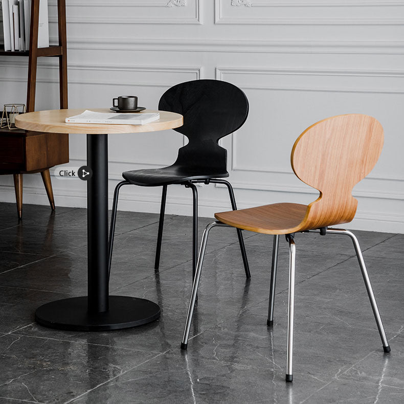 Contemporary Style Dining Chair Armless Side Chair with Metal Legs for Kitchen Clearhalo ' kitchen&dining_furn' 'Dining Chairs' 'Dining Tables & Seating' 'dining_chair' 'furn' 'furn_dining_chair' 'Furniture' 'furniture_dining_chair' 'Kitchen & Dining Furniture' 'kitchen' 4272560