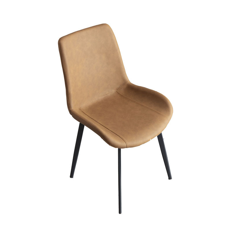 Contemporary Style Dining Chairs Armless Single Chair with Metal Legs Clearhalo ' kitchen&dining_furn' 'Dining Chairs' 'Dining Tables & Seating' 'dining_chair' 'furn' 'furn_dining_chair' 'Furniture' 'furniture_dining_chair' 'Kitchen & Dining Furniture' 'kitchen' 4272579